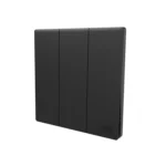 3 Gang 2 Way Switch Black - 16A 250V