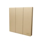 3 Gang 2 Way Switch Gold - 16A 250V